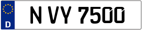 Trailer License Plate